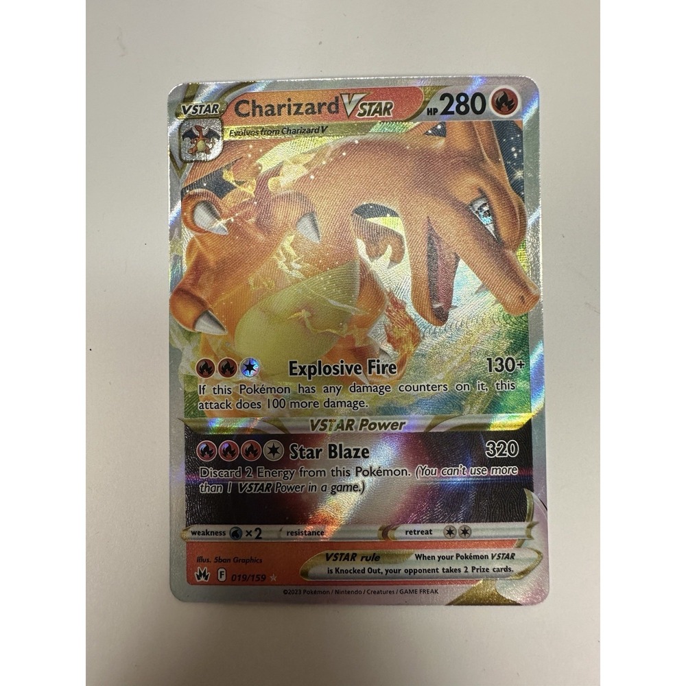 Charizard VSTAR MISCUT ERROR Misalignment Pokemon Holo Card 019/159 NM - Picture 4 of 9
